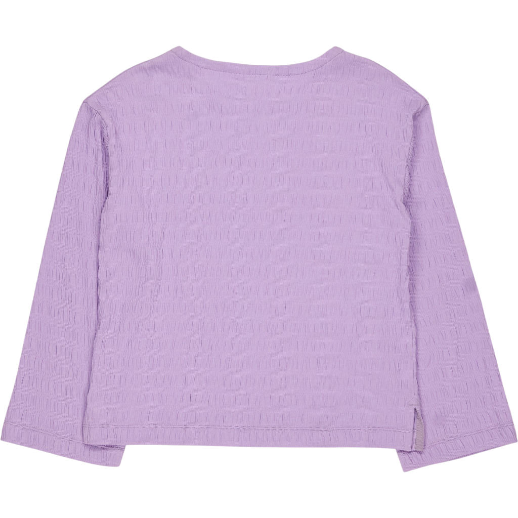 Hush Lilac Seersucker Jersey Top