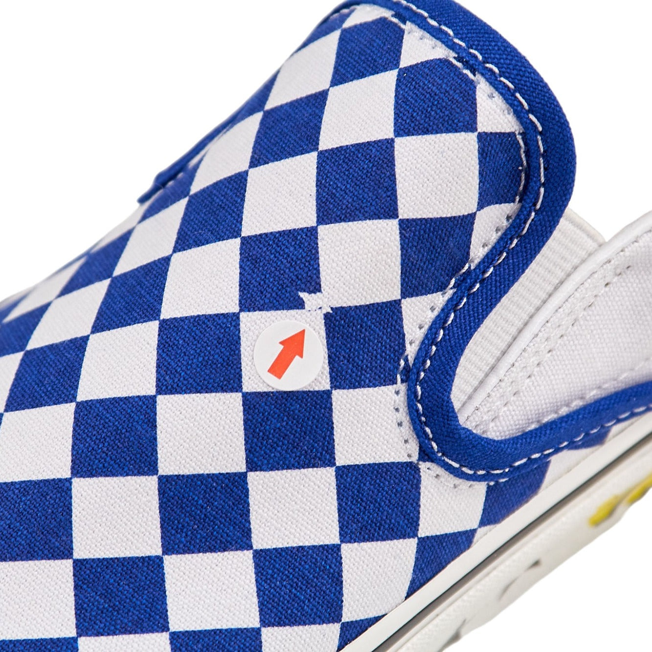 Vans Blue/White Diamond Check UA Classic Slip-On Trainers