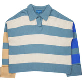 Beaufort & Blake Blue Striped Knit Jumper