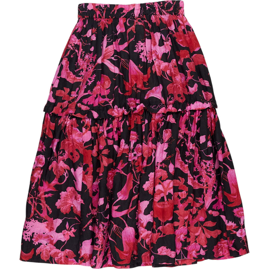 By Walid Pink Floral Skirt