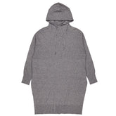 Hush Mid Grey Marl Roscoe Hooded Knitted Dress