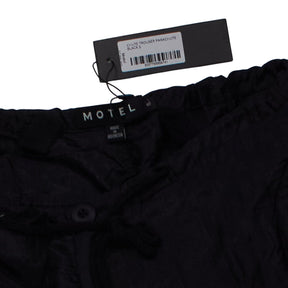 Motel Black Parachute Trousers
