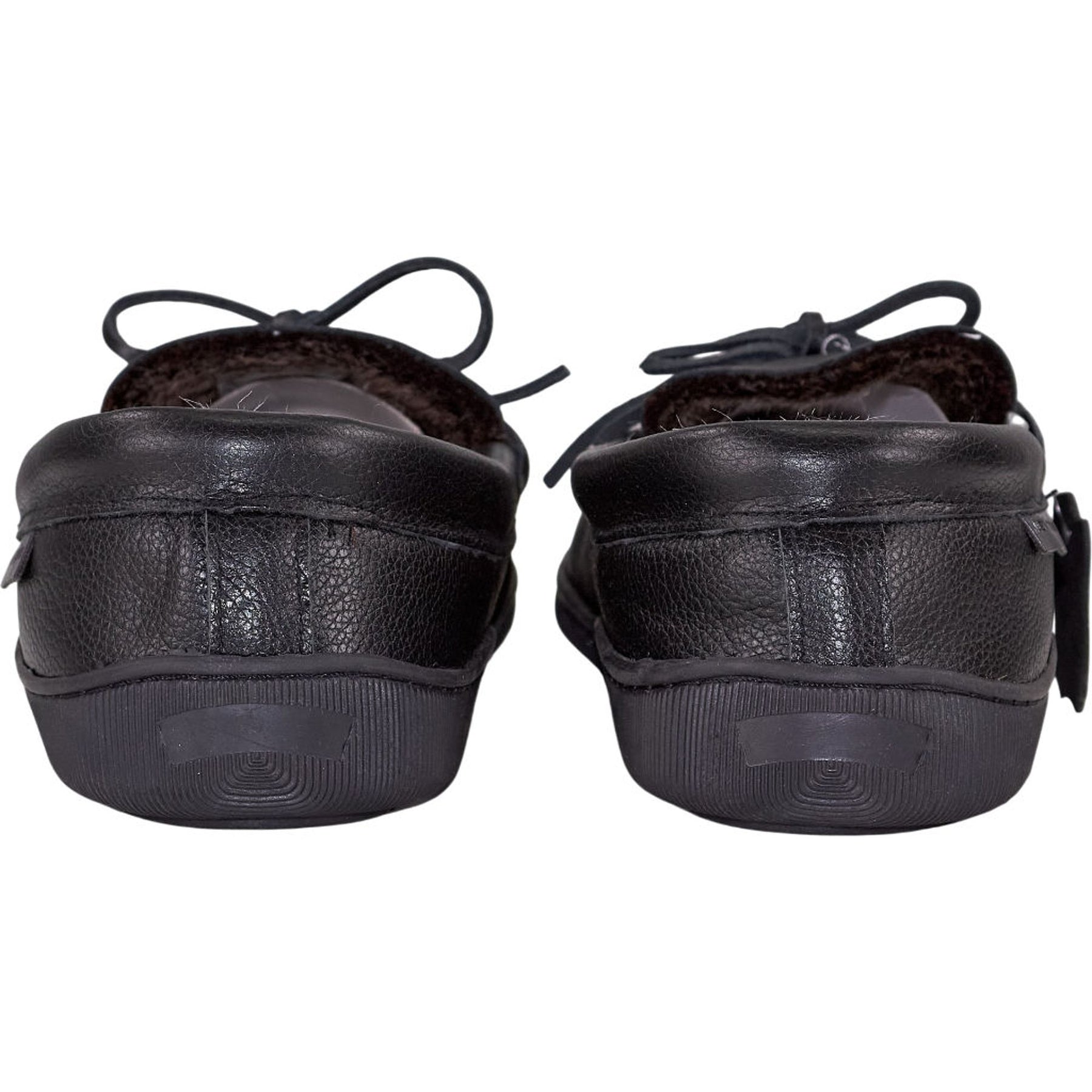 Hush Puppies Black Ace Leather Slippers