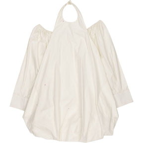 SRVC Cream Halter Off-Shoulder Top