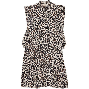 Damsel Leopard Print Frill Dress