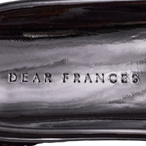 Dear Frances Black Slide Sandals