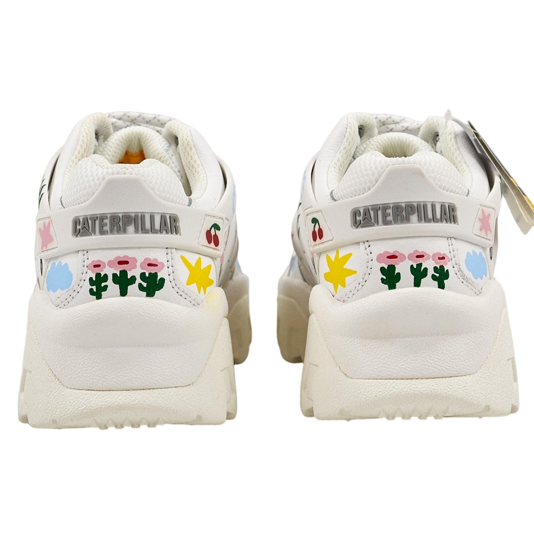 Caterpillar White Floral Sneakers