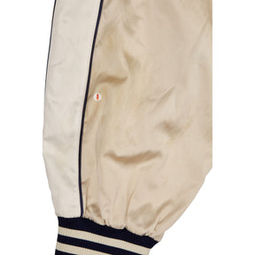 Valentino Blue Denim Varsity Hooded Jacket