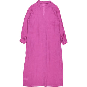NRBY Pink Linen Button-Up Dress