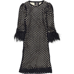 Lisa Black Fishnet Dress