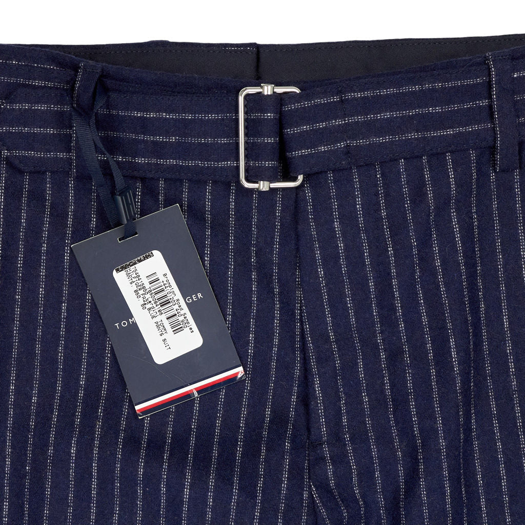 Tommy Hilfiger Navy Striped Suit Trousers