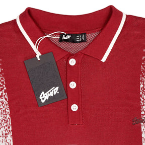 Pull & Bear Red Graphic Polo Shirt