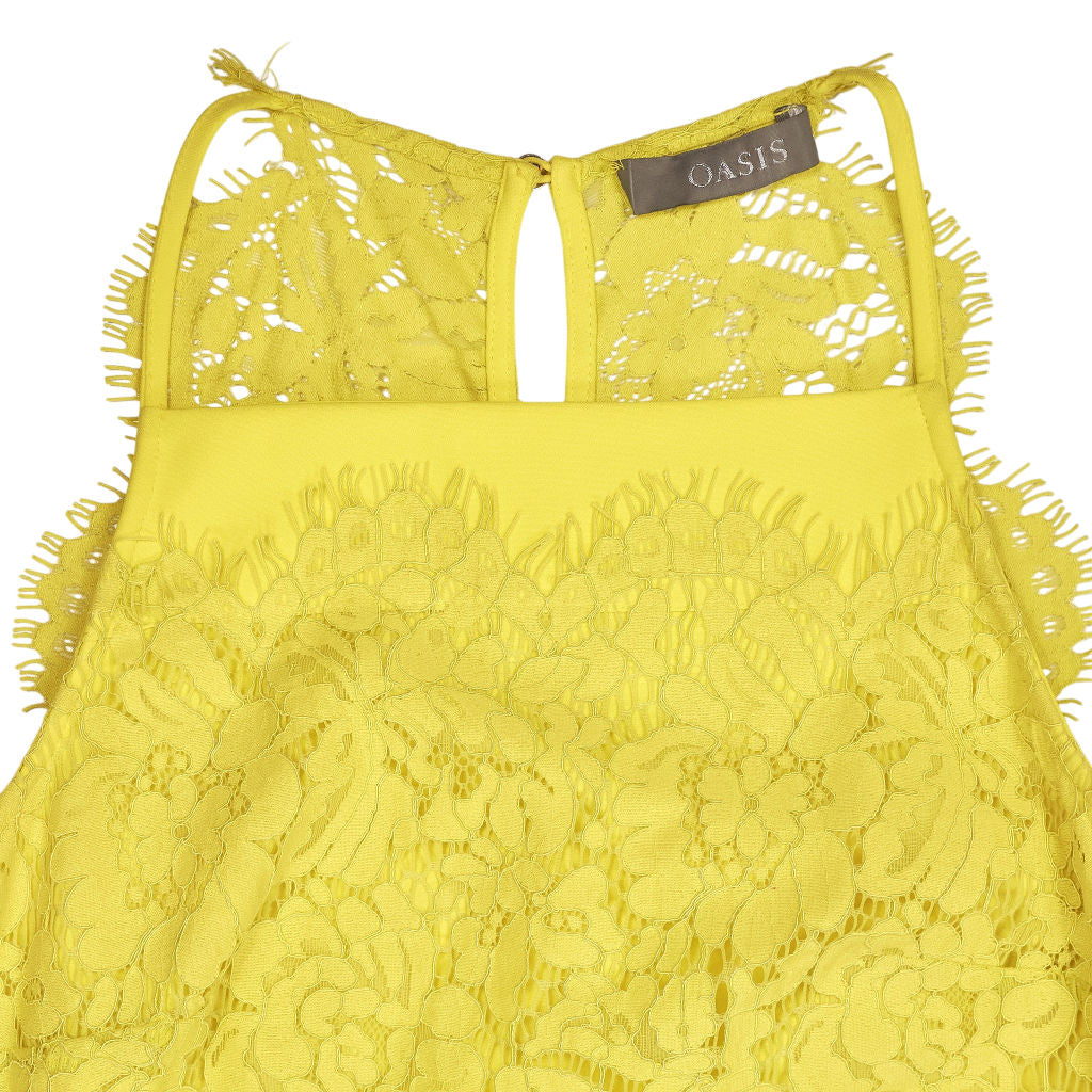 Oasis Yellow Lace Dress
