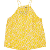 Hush Yellow Leafy Floral Halter Cami