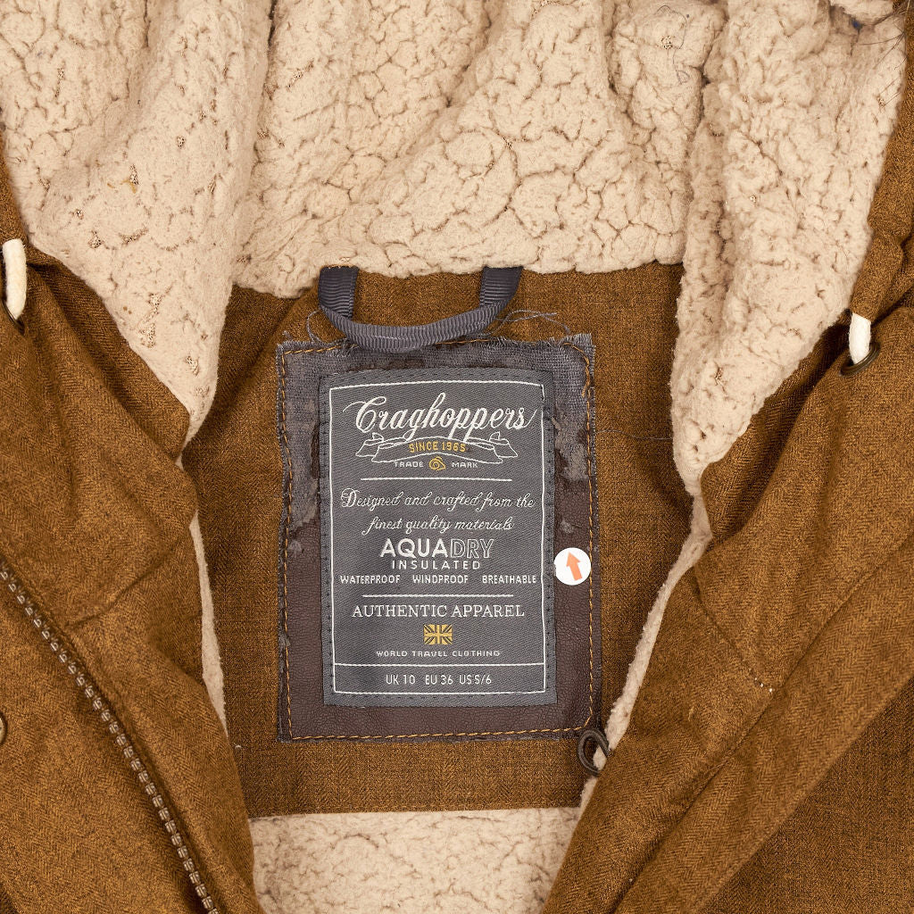 Craghoppers Brown Faux Fur Hooded Jacket