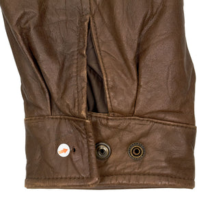 Vintage Wilsons Brown Leather Belted Jacket
