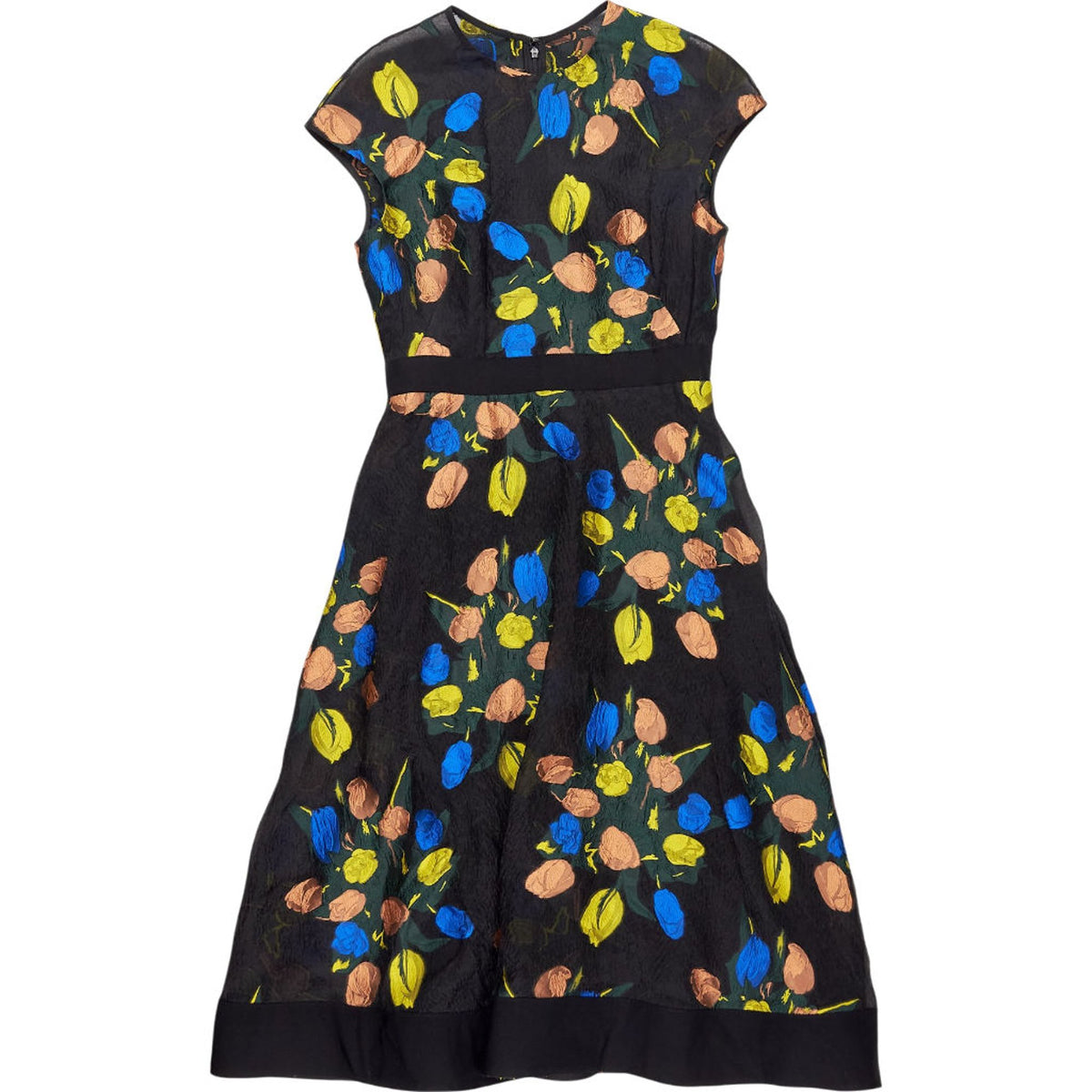 Lela Rose Floral Midi Dress
