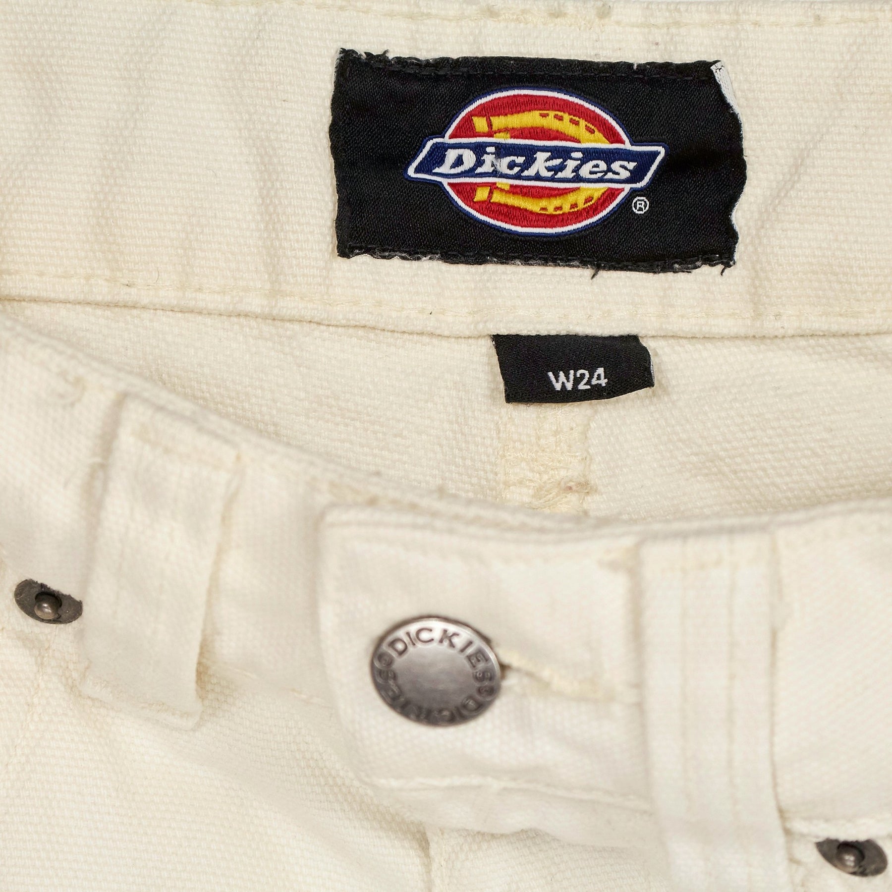 Dickies Cream Denim Shorts