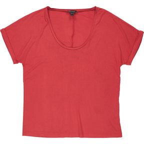 Baukjen Red Scoop Neck T-Shirt
