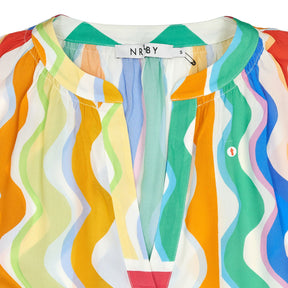 NRBY Multicolour Wave Pattern Top