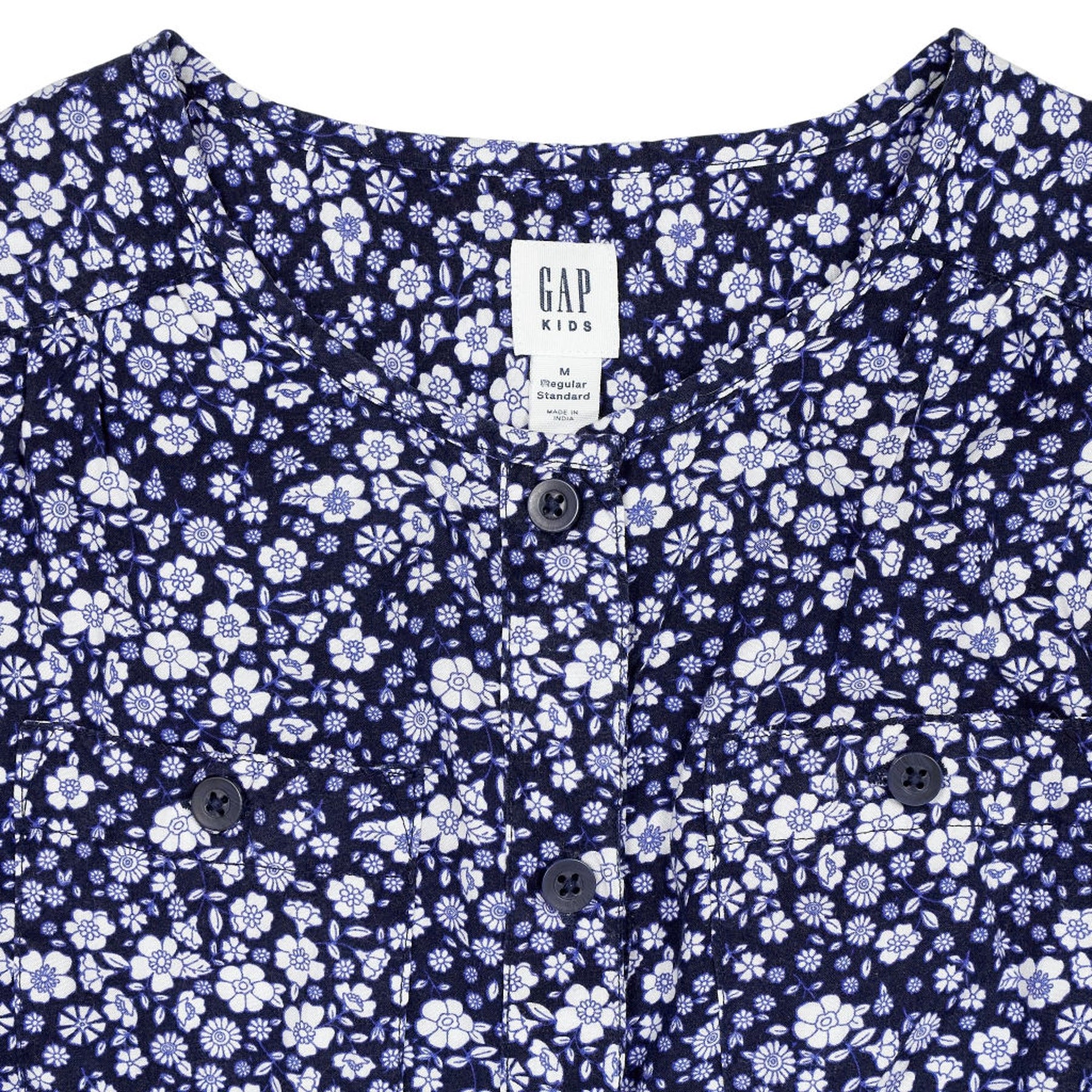 Gap Kids Blue Floral Playsuit