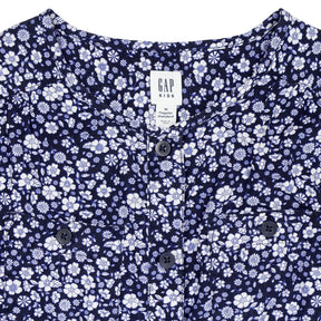 Gap Kids Blue Floral Playsuit