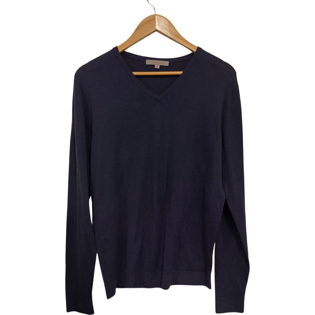 Marcus Law Navy Wool Jumper