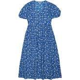 Pink City Prints Blue Floral Dress