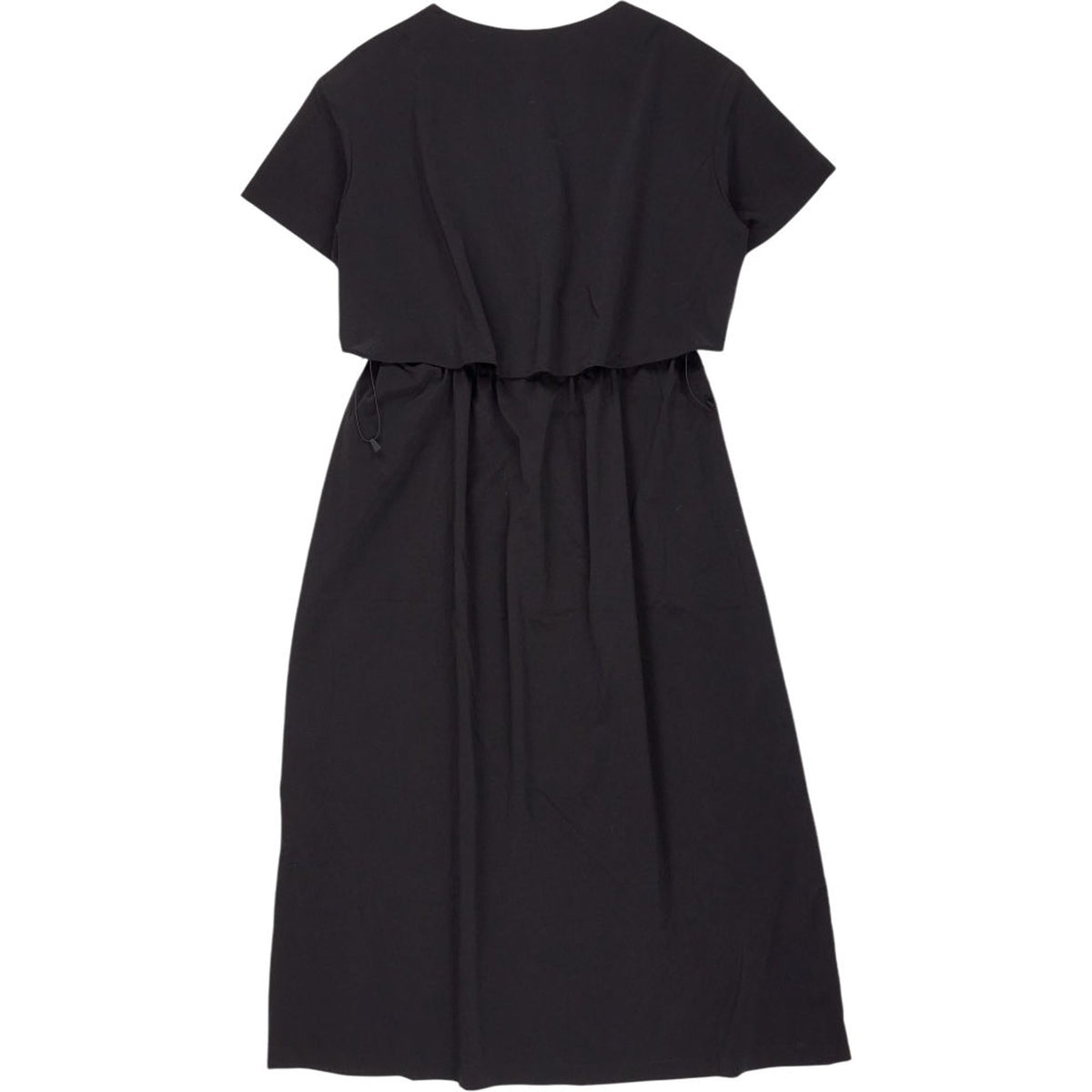 Snow Peak Black Drawstring Dress