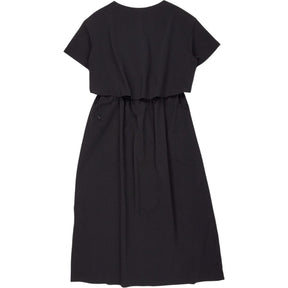 Snow Peak Black Drawstring Dress