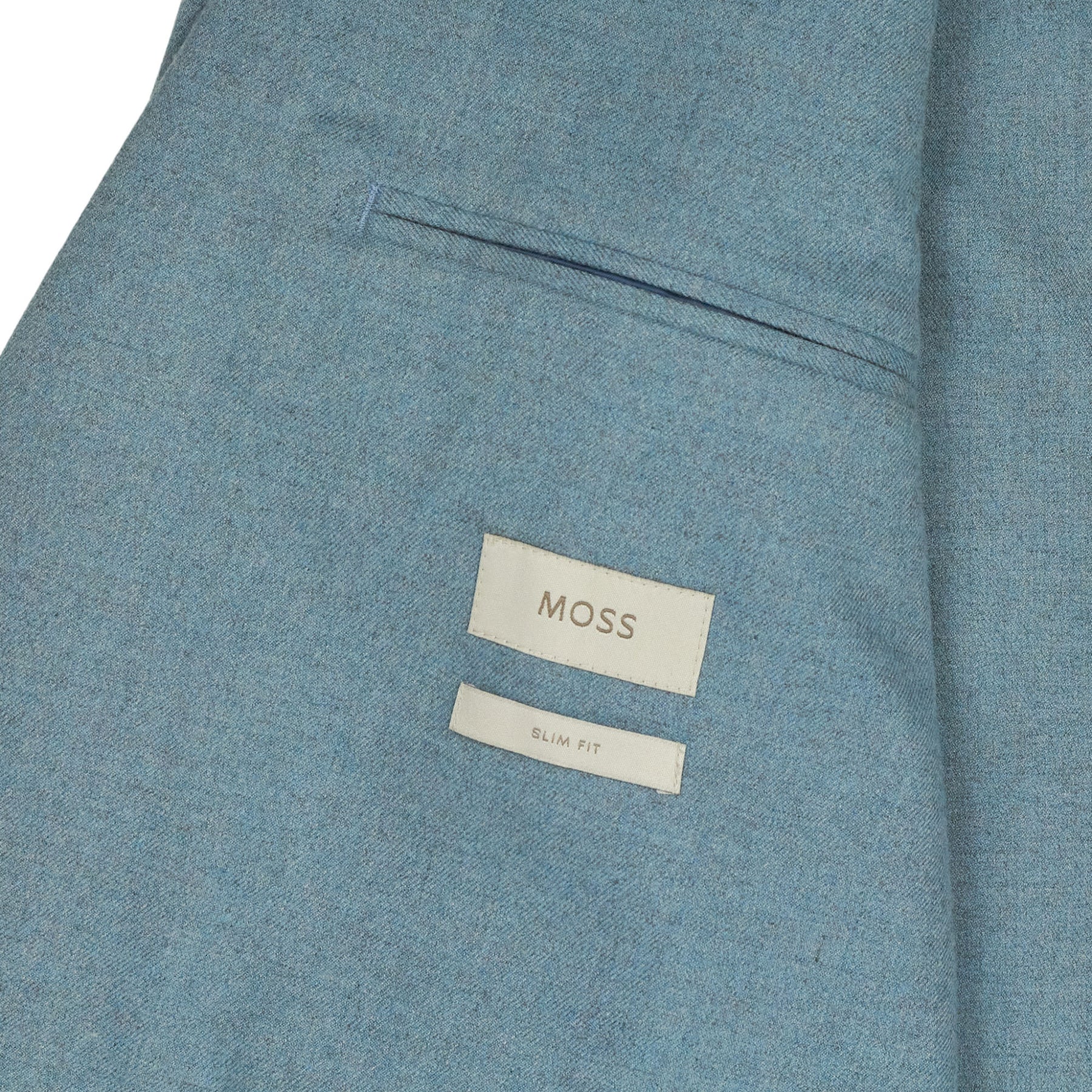 Moss Blue Slim Fit Blazer