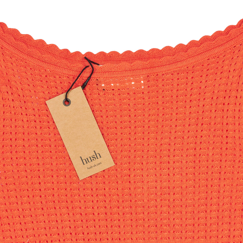 Hush Coral Sophia Open Neckline Jumper