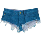 Cheap Monday Blue Denim Frayed Shorts