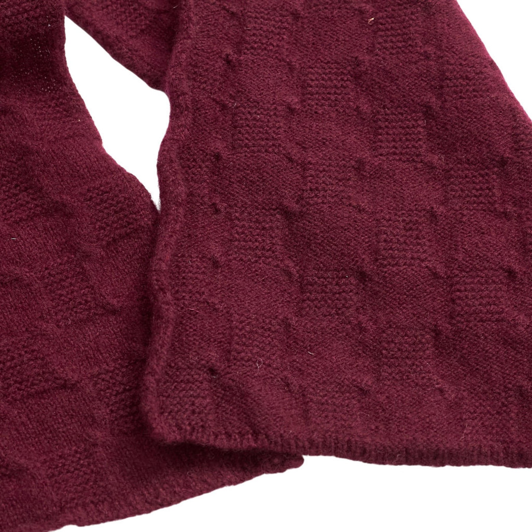 YMC Burgundy Lambswool Scarf