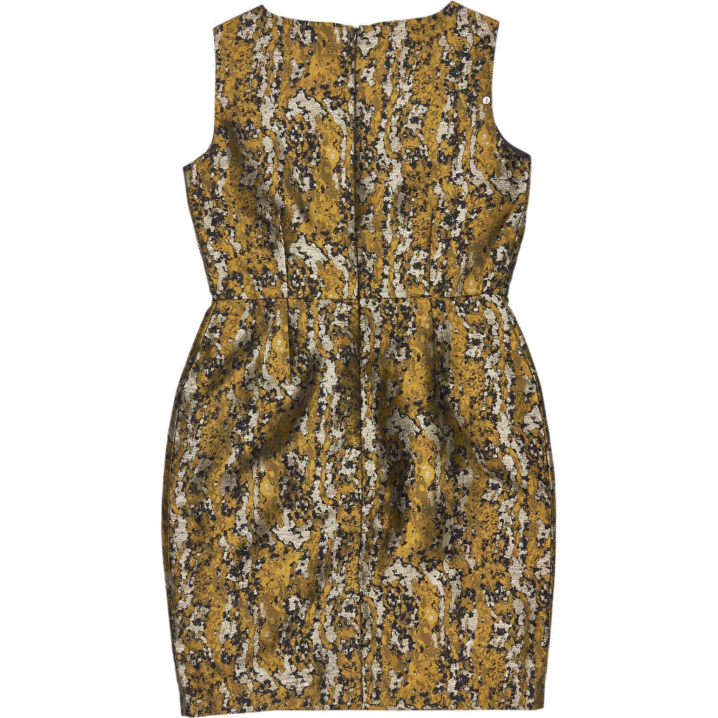 Clements Ribeiro Metallic Jacquard Patterned Dress
