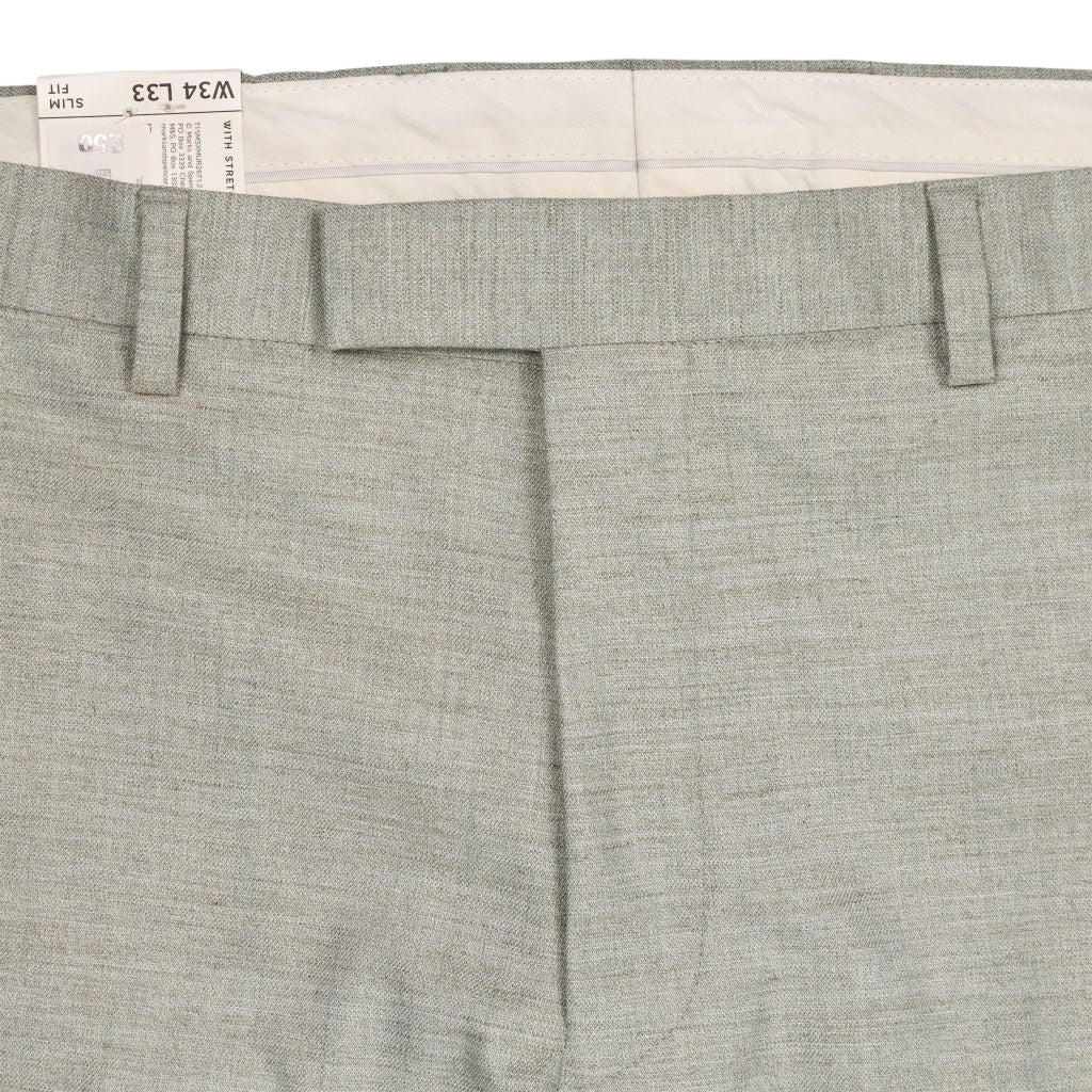 M&S Green Slim Fit Trousers