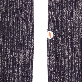 WYSE  Midnight Silver Isla Plisse Trousers