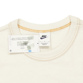 Nike Cream Short Sleeve Knit Top