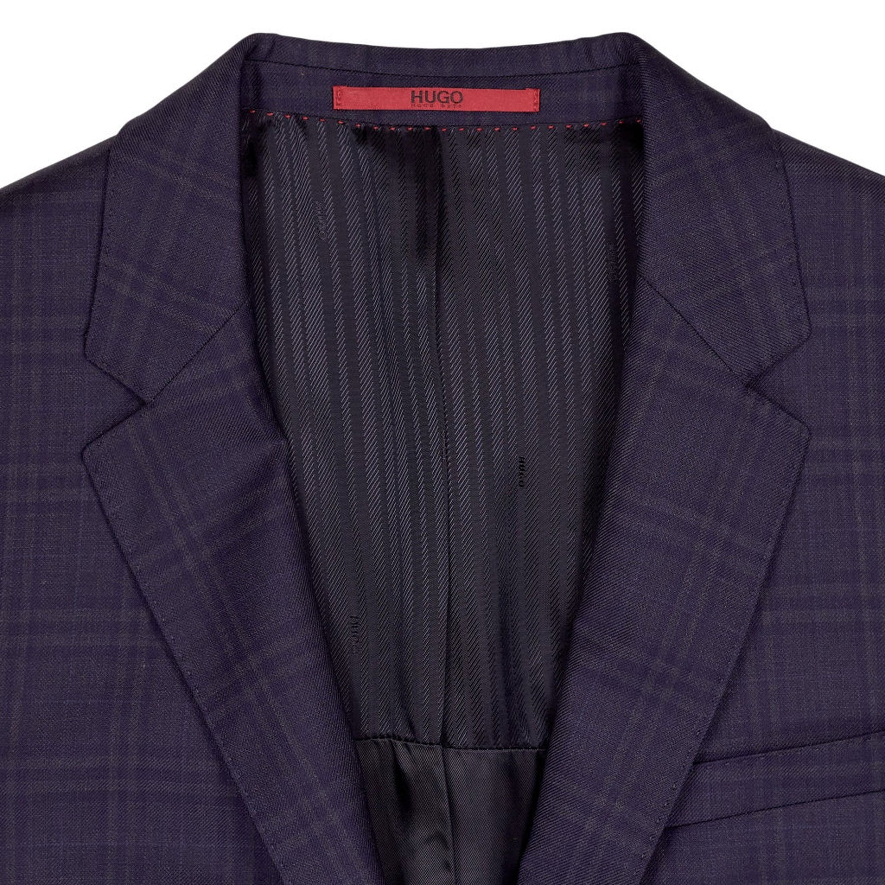Hugo Blue Checked Suit Jacket