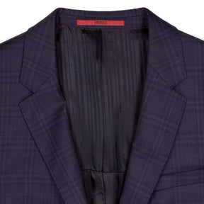 Hugo Blue Checked Suit Jacket