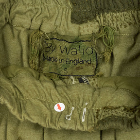 By Walid Green Patchwork Shorts