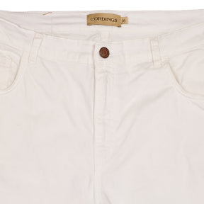 Cordings White Cotton Trousers