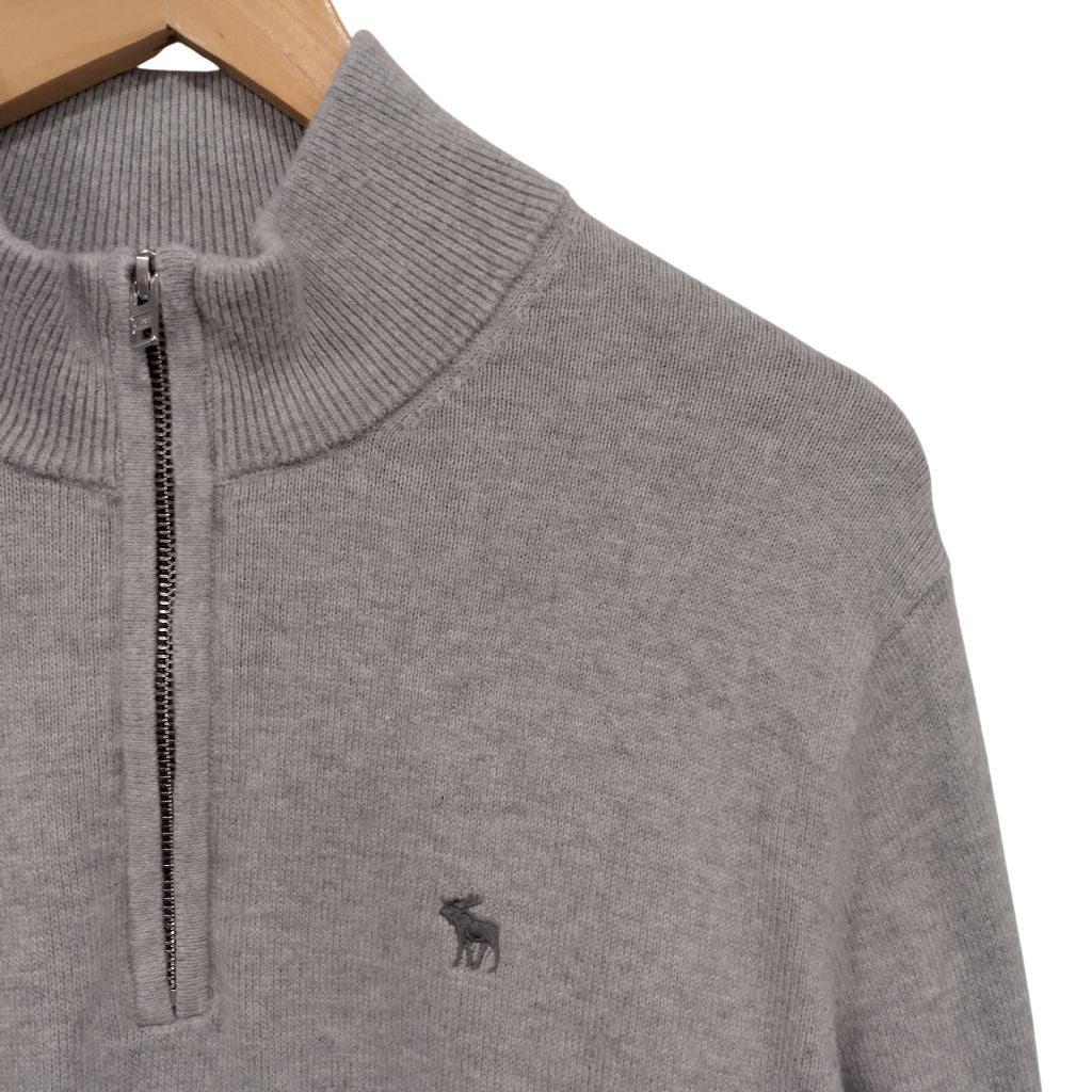Abercrombie & Fitch Grey Merino Blend Jumper