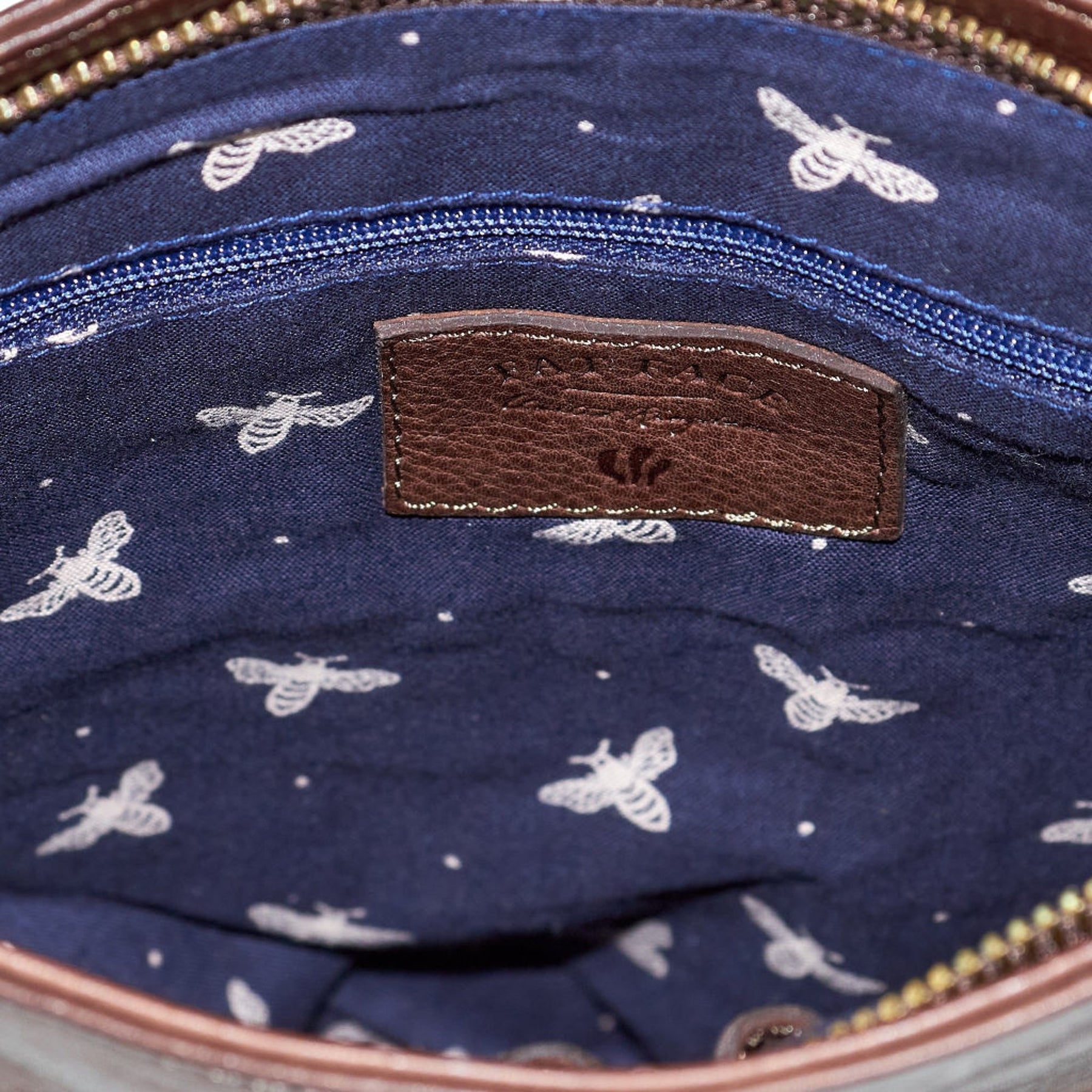 FatFace Brown Leather Crossbody Bag