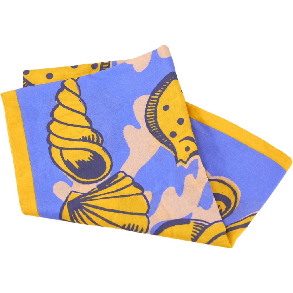 Anderson & Sheppard Blue Yellow Nautical Scarf