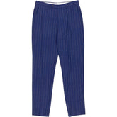 Ermenegildo Zegna Blue Pinstripe Tailored Trousers