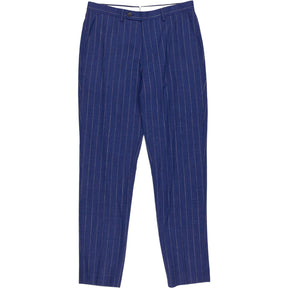 Ermenegildo Zegna Blue Pinstripe Tailored Trousers