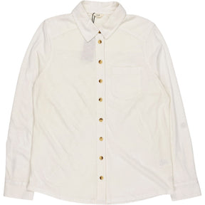 Hush White Cotton/Linen Jersey Shirt