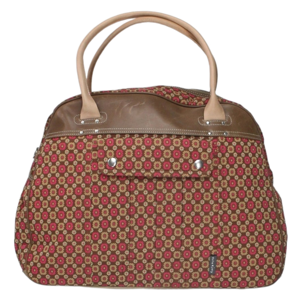 Orla Kiely Pink Flower Jacquard Holdall