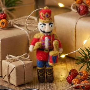 Handmade Felt Decoration - Nutcracker Ned